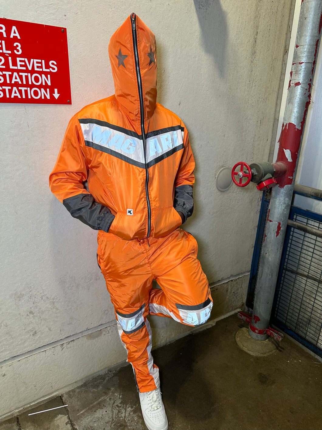 MAGARI REFLECTIVE TRACKSUIT (ORANGE)