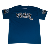 Load image into Gallery viewer, WICKED REFLECTIVE TM FLAME TEE (BLUE)
