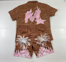 Load image into Gallery viewer, MAGARI FLAME ISLAND BEACH SET BROWN/PINK
