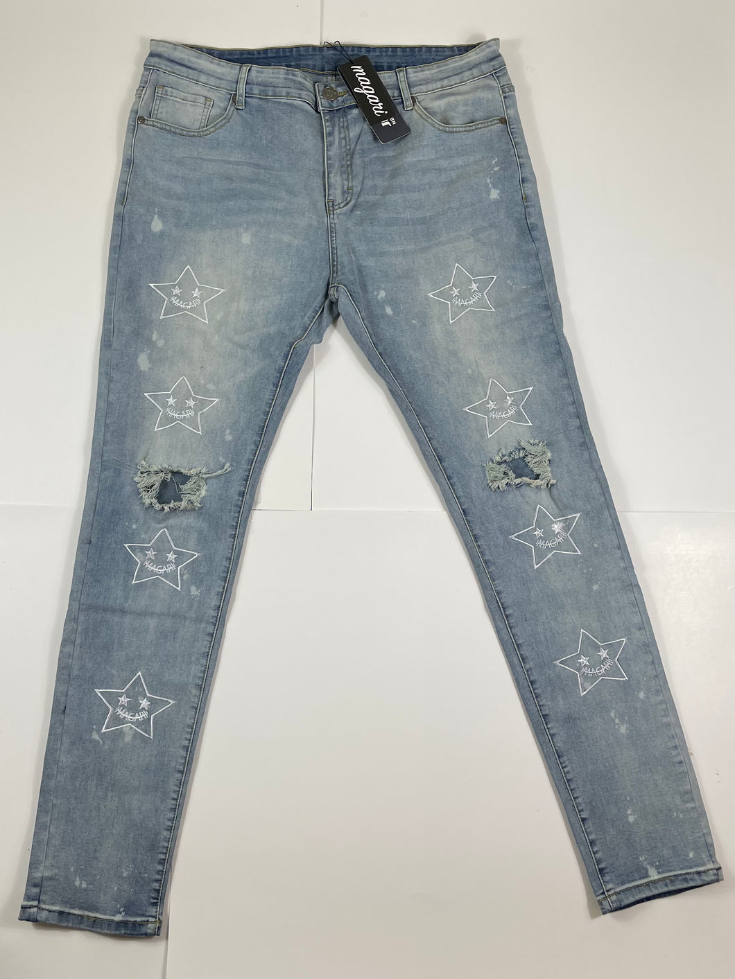 MAGARI ALL STAR DENIM W BLEACH SPLATTER