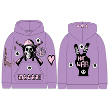 Lade das Bild in den Galerie-Viewer, MAGARI LOVE AND WAR HOODIE LAVENDER
