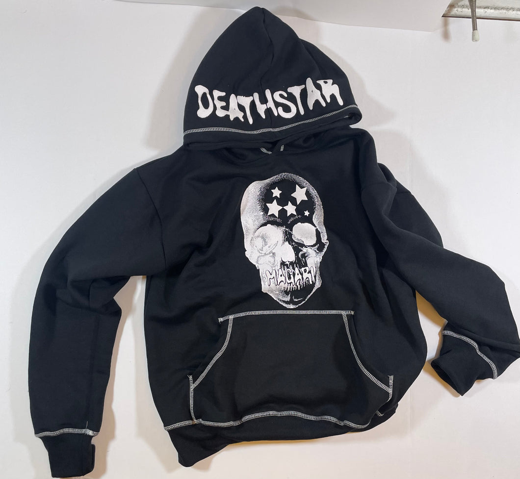 MAGARI DEATHSTAR HOODIE WHITE/BLACK