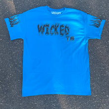 Load image into Gallery viewer, WICKED REFLECTIVE TM FLAME TEE (BLUE)
