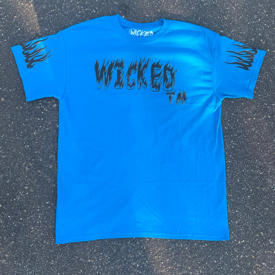 WICKED REFLECTIVE TM FLAME TEE (BLUE)