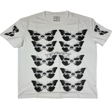 Load image into Gallery viewer, MAGARI BUTTERFLY SKULL TEE WHITE/BLACK
